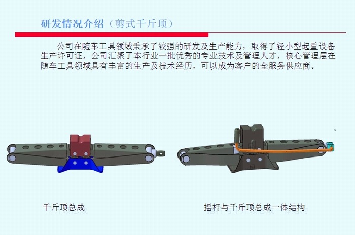 千斤頂研發(fā)介紹